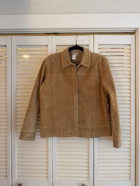 Coldwater Creek suede jacket 100% Genuine leather